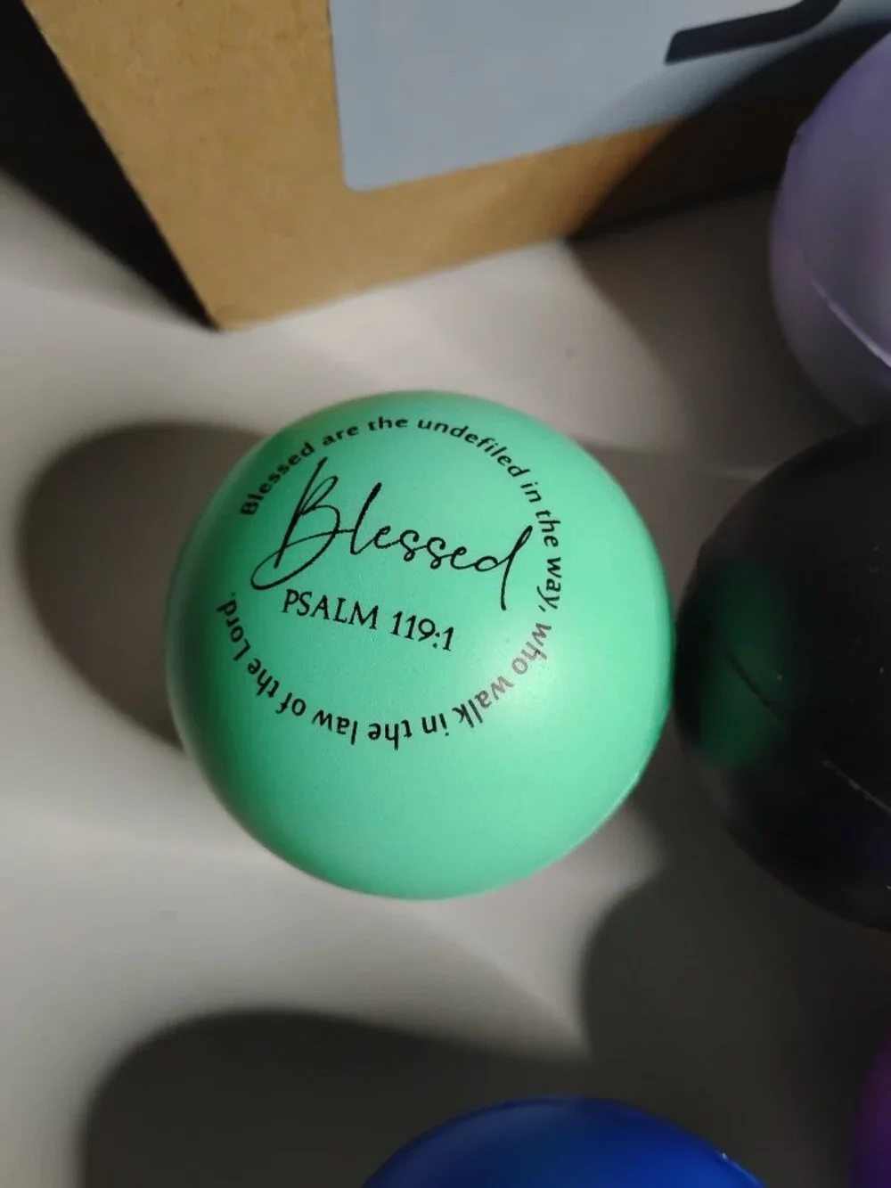 24 Pcs Christian Motivational Bible Verse Colorful Stress Balls Bulk